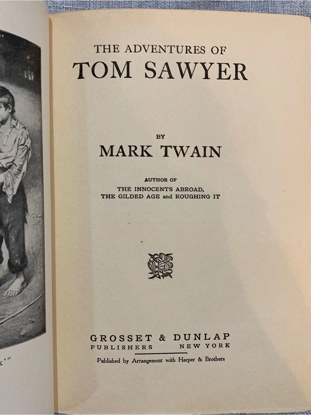 Vintage Adventures Tom Sawyer 1920 Original Mark Twain Green Hardcover Collectib